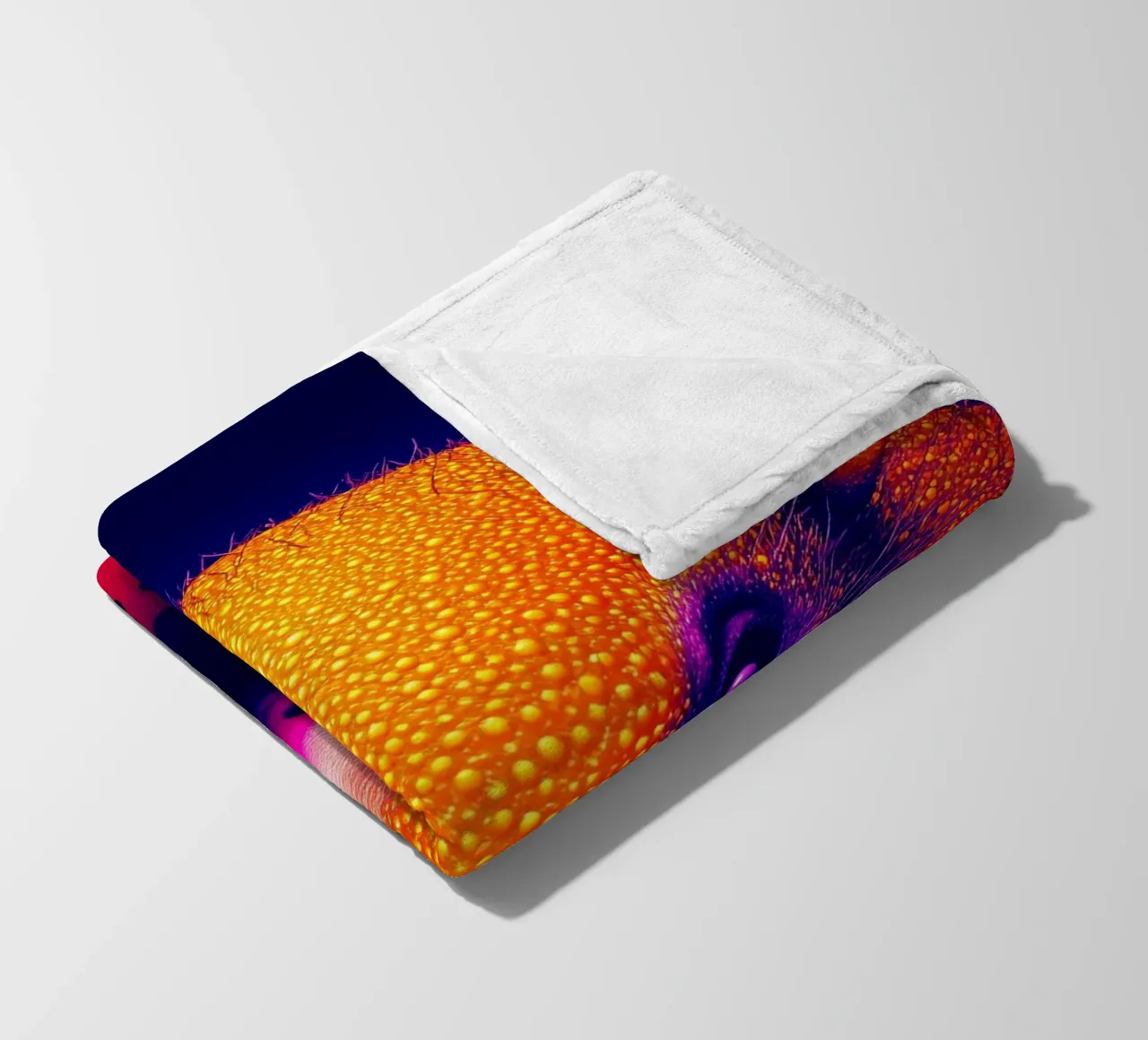 Riccio - Pop Art coperta in pile da ColorCrash Gallery