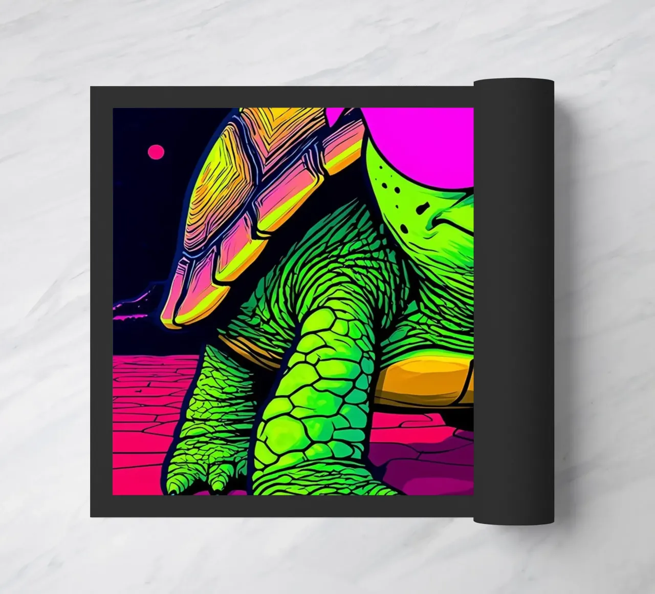 Tartaruga con occhiali - Pop Art zerbino da ColorCrash Gallery