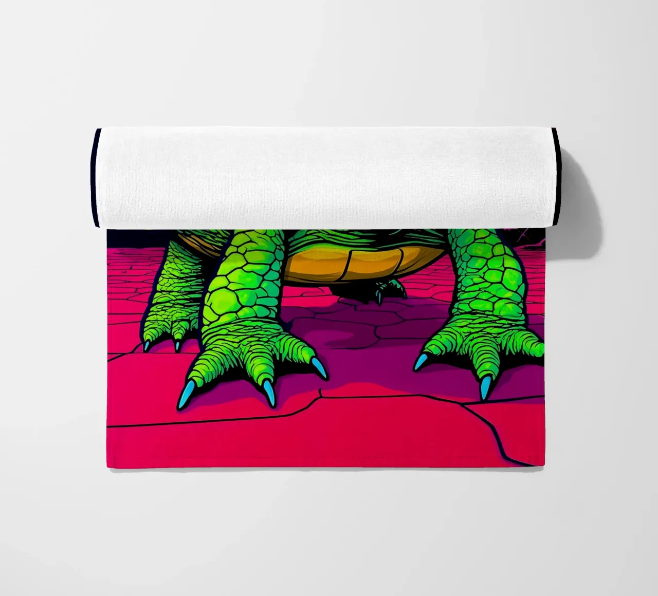 Tartaruga con occhiali - Pop Art telo mare da ColorCrash Gallery