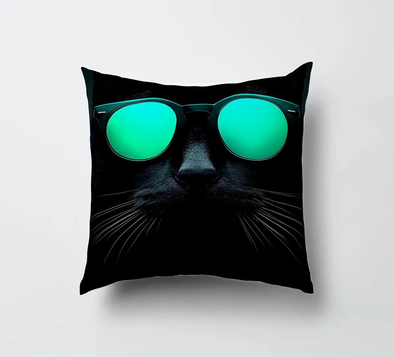 Gatto con occhiali da sole - Pop Art cuscino da ColorCrash Gallery