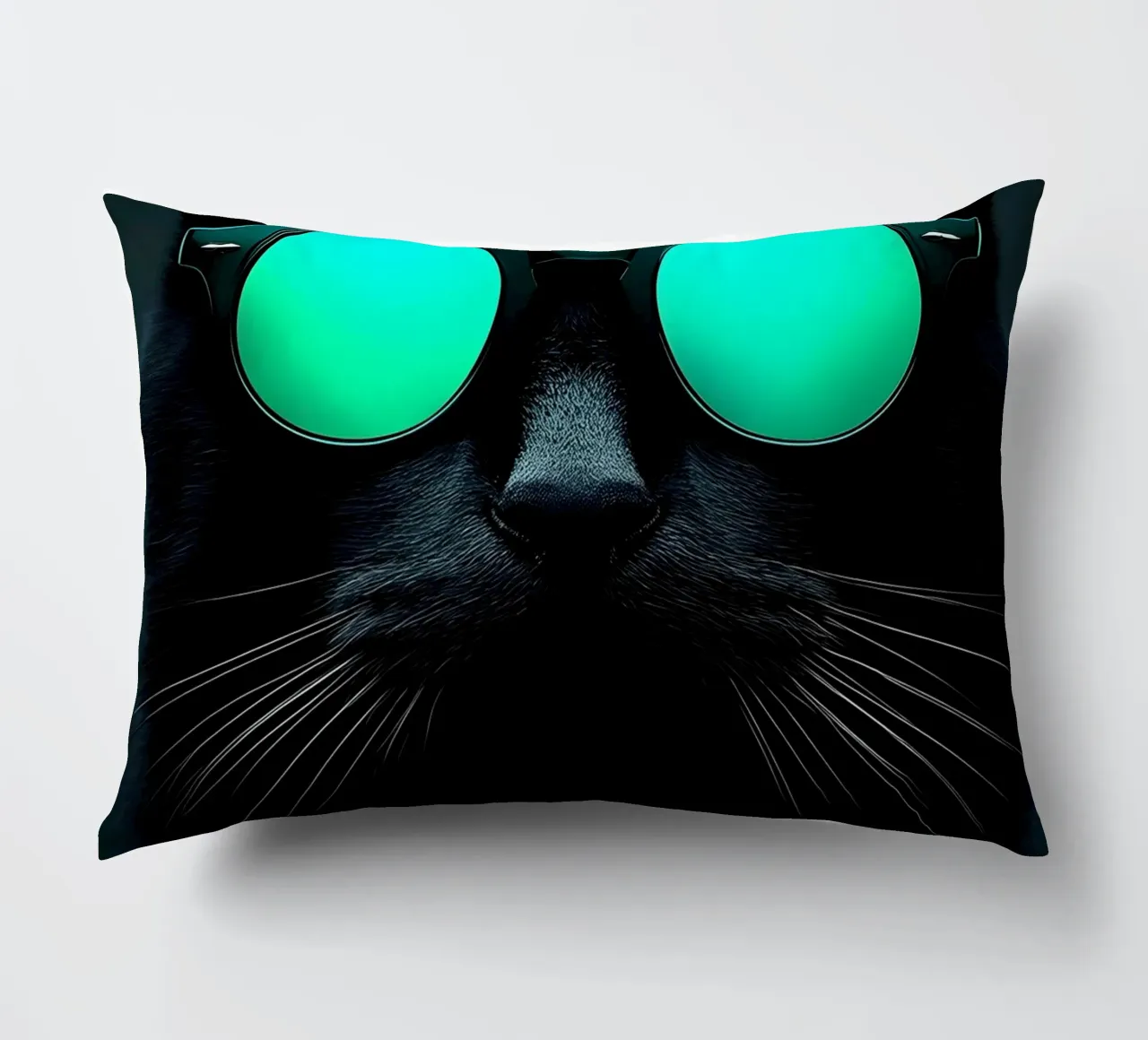 Gatto con occhiali da sole - Pop Art cuscino da ColorCrash Gallery