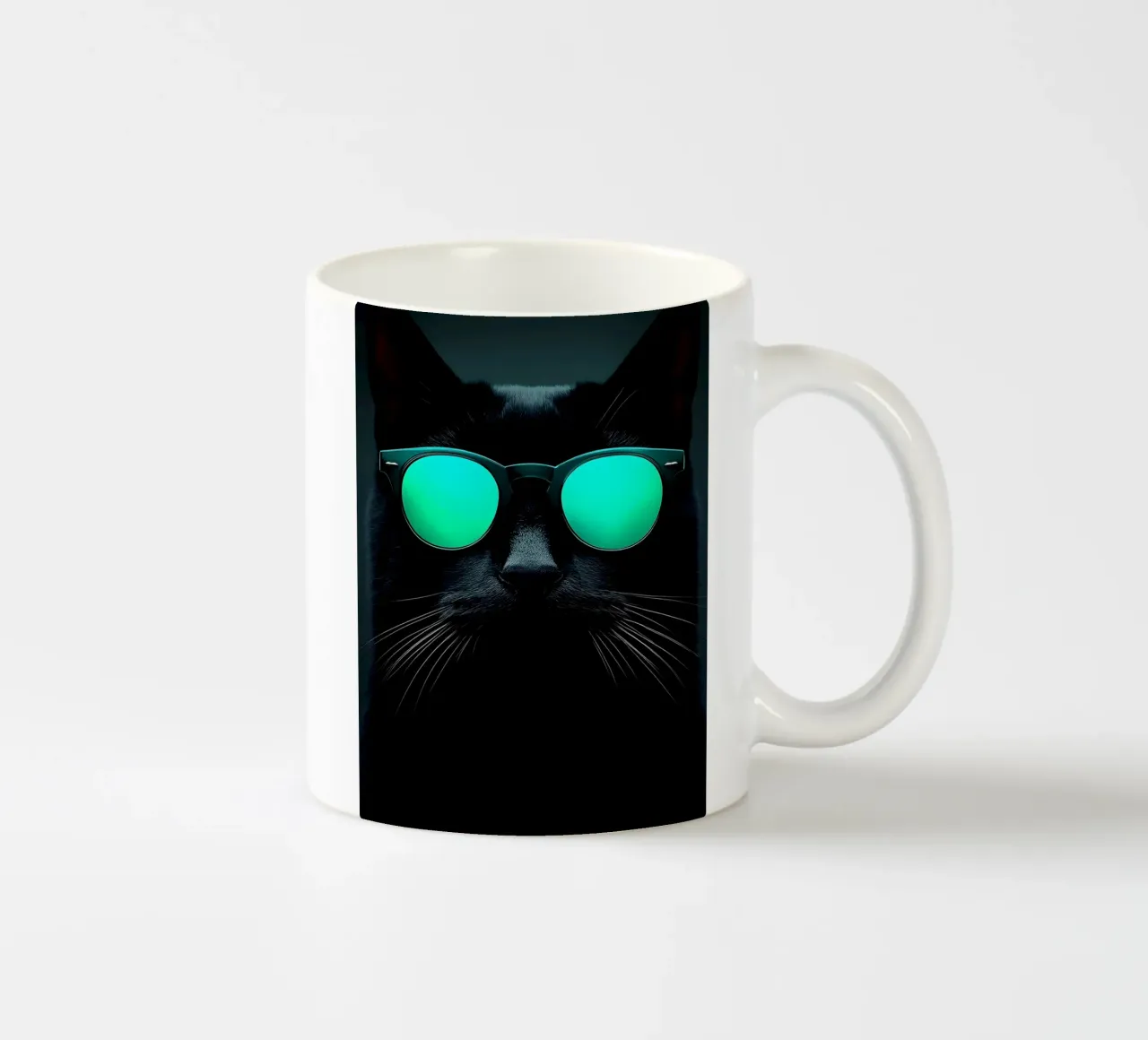 Gatto con occhiali da sole - Pop Art tazza in ceramica da ColorCrash Gallery