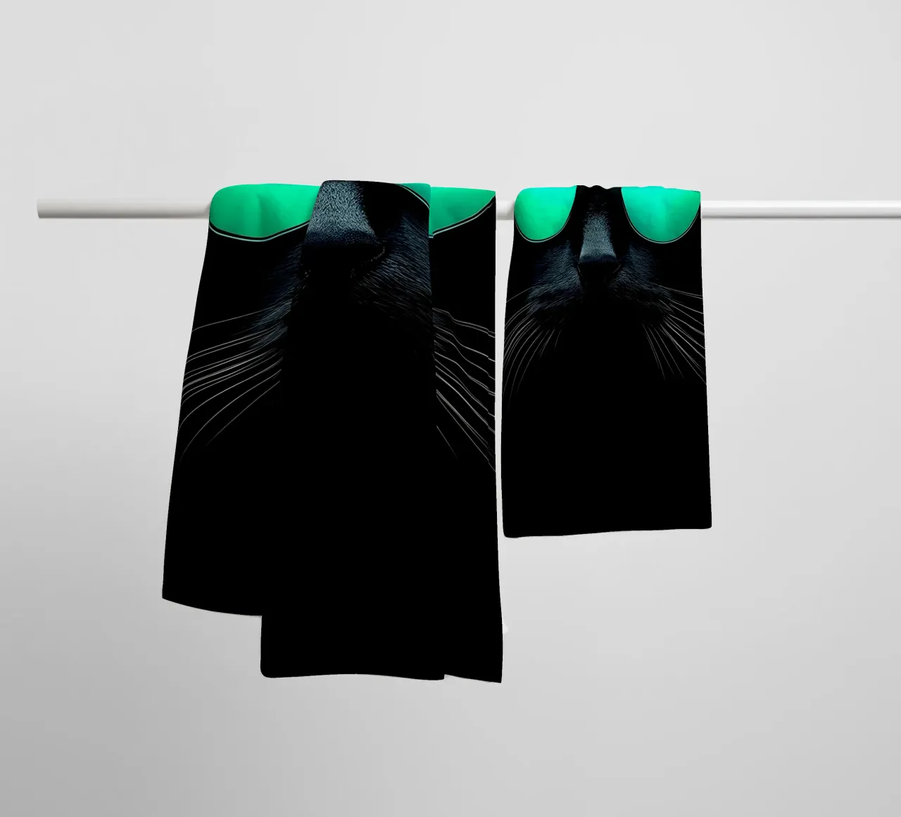 Gatto con occhiali da sole - Pop Art asciugamano da bagno da ColorCrash Gallery