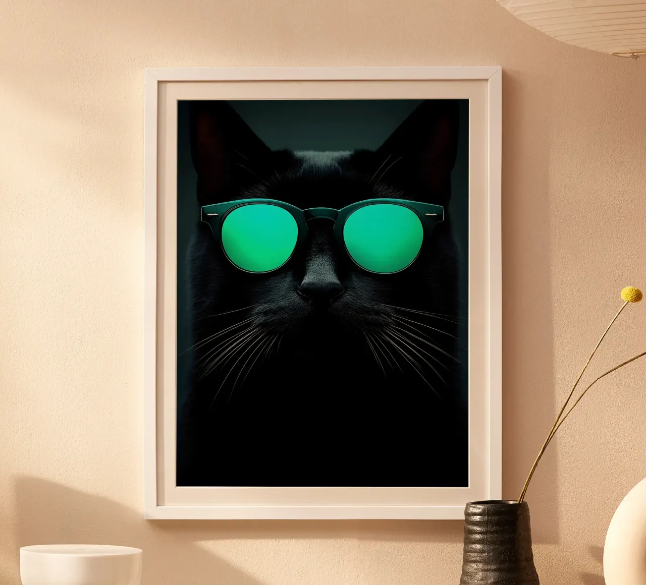 Gatto con occhiali da sole - Pop Art carta hahnemühle da ColorCrash Gallery