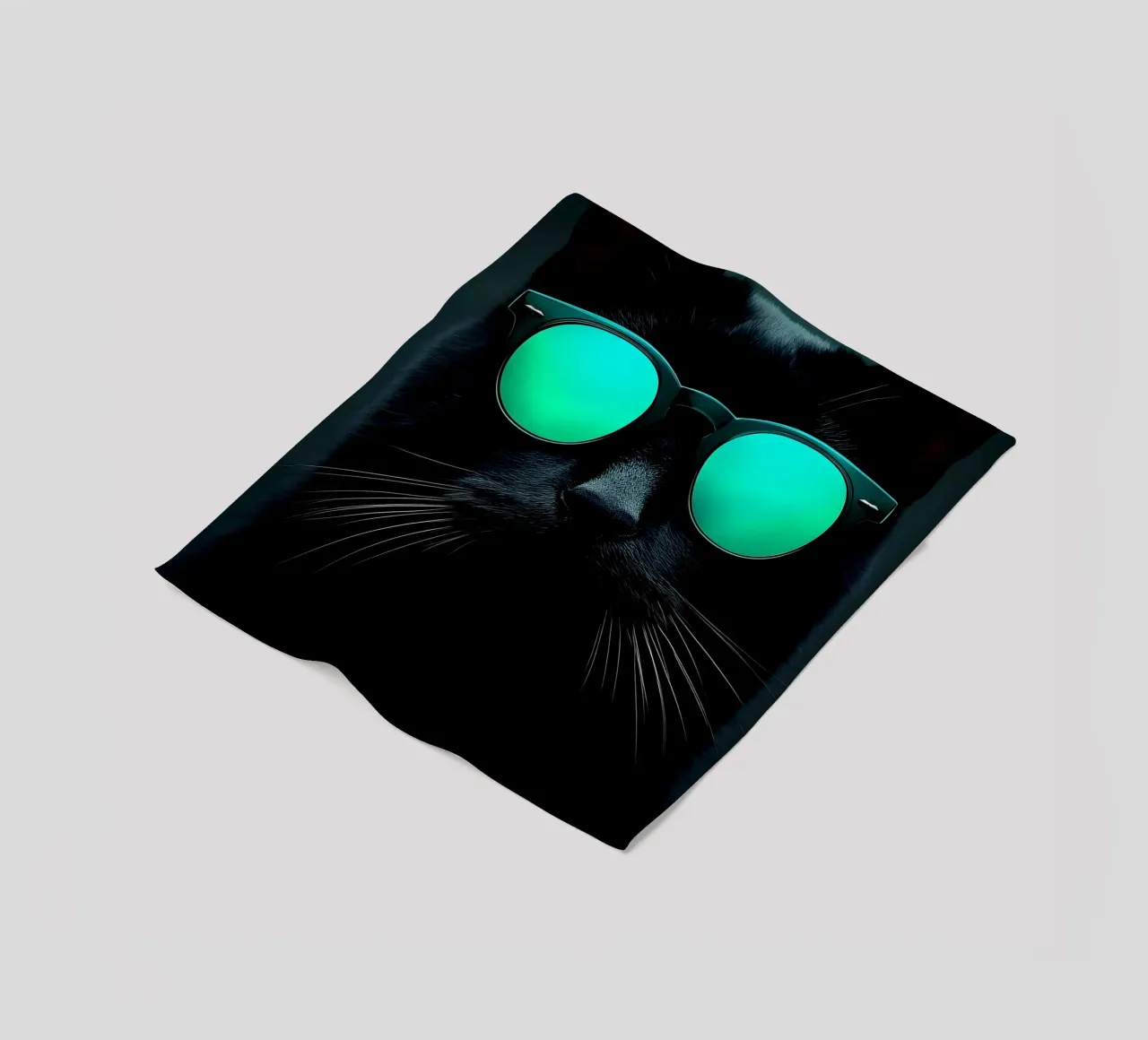 Gatto con occhiali da sole - Pop Art coperta in pile da ColorCrash Gallery