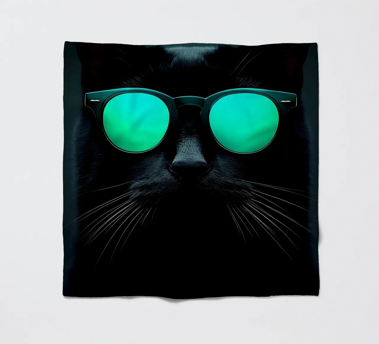 Gatto con occhiali da sole - Pop Art coperta in pile da ColorCrash Gallery