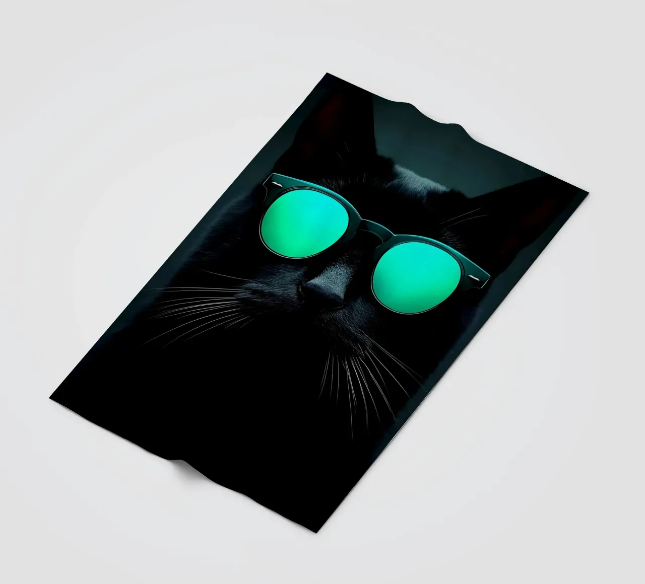 Gatto con occhiali da sole - Pop Art coperta in pile da ColorCrash Gallery