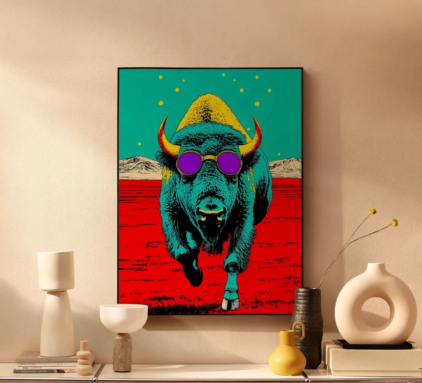 Buffalo - Pop Art plexiglass da ColorCrash Gallery