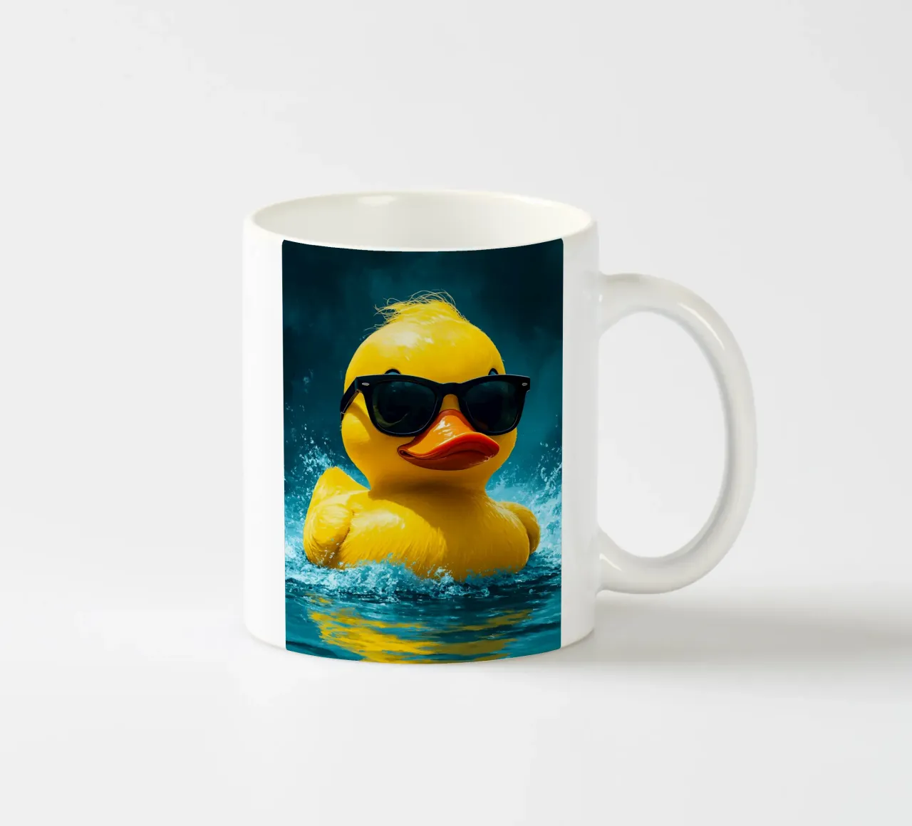 Anatra in occhiali - Pop Art tazza in ceramica da ColorCrash Gallery