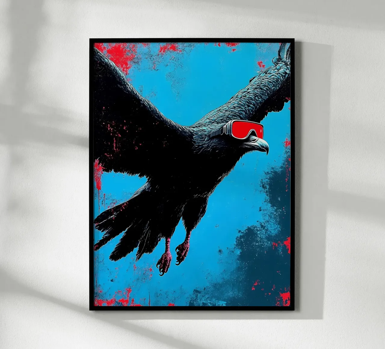 Raven In Goggles - Pop Art hahnemühle by ColorCrash Gallery