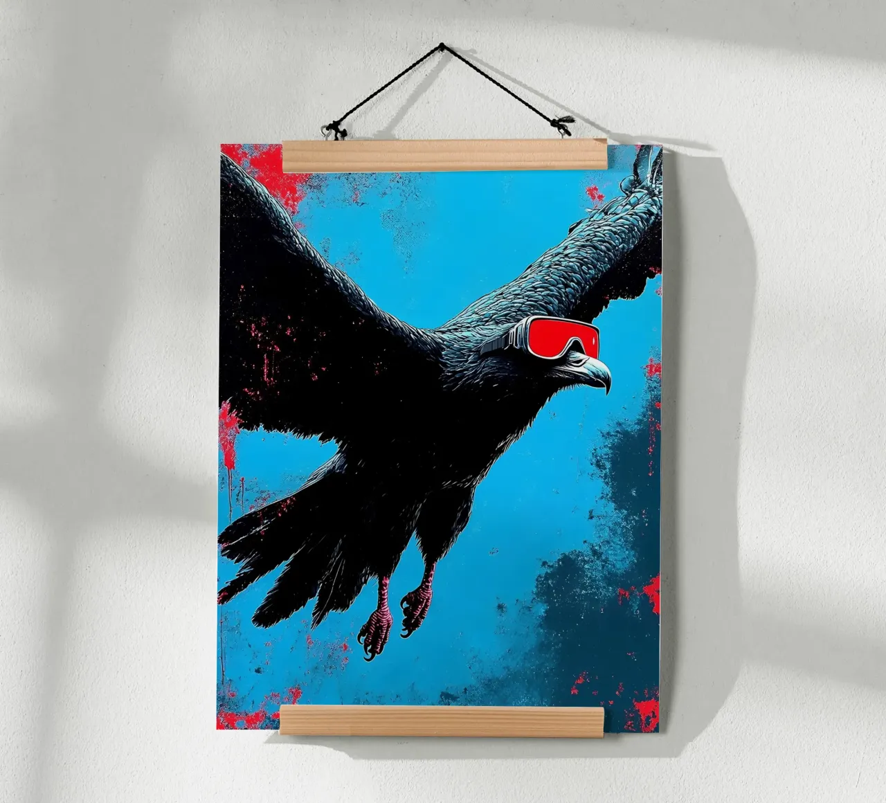 Raven In Goggles - Pop Art hahnemühle by ColorCrash Gallery