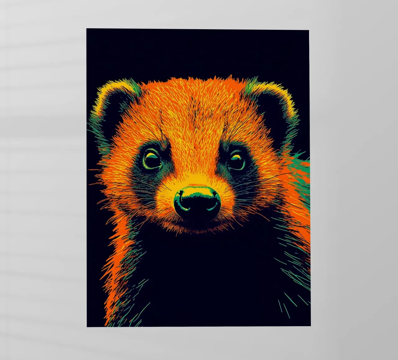 Procione - Pop Art pellicola backlit da ColorCrash Gallery