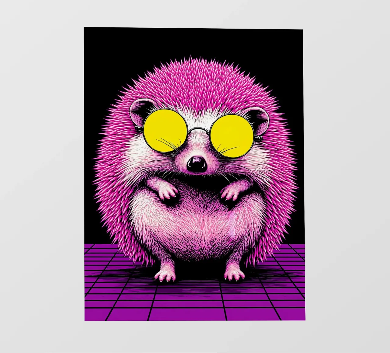 Riccio con gli occhiali - Pop Art telo in pvc da ColorCrash Gallery