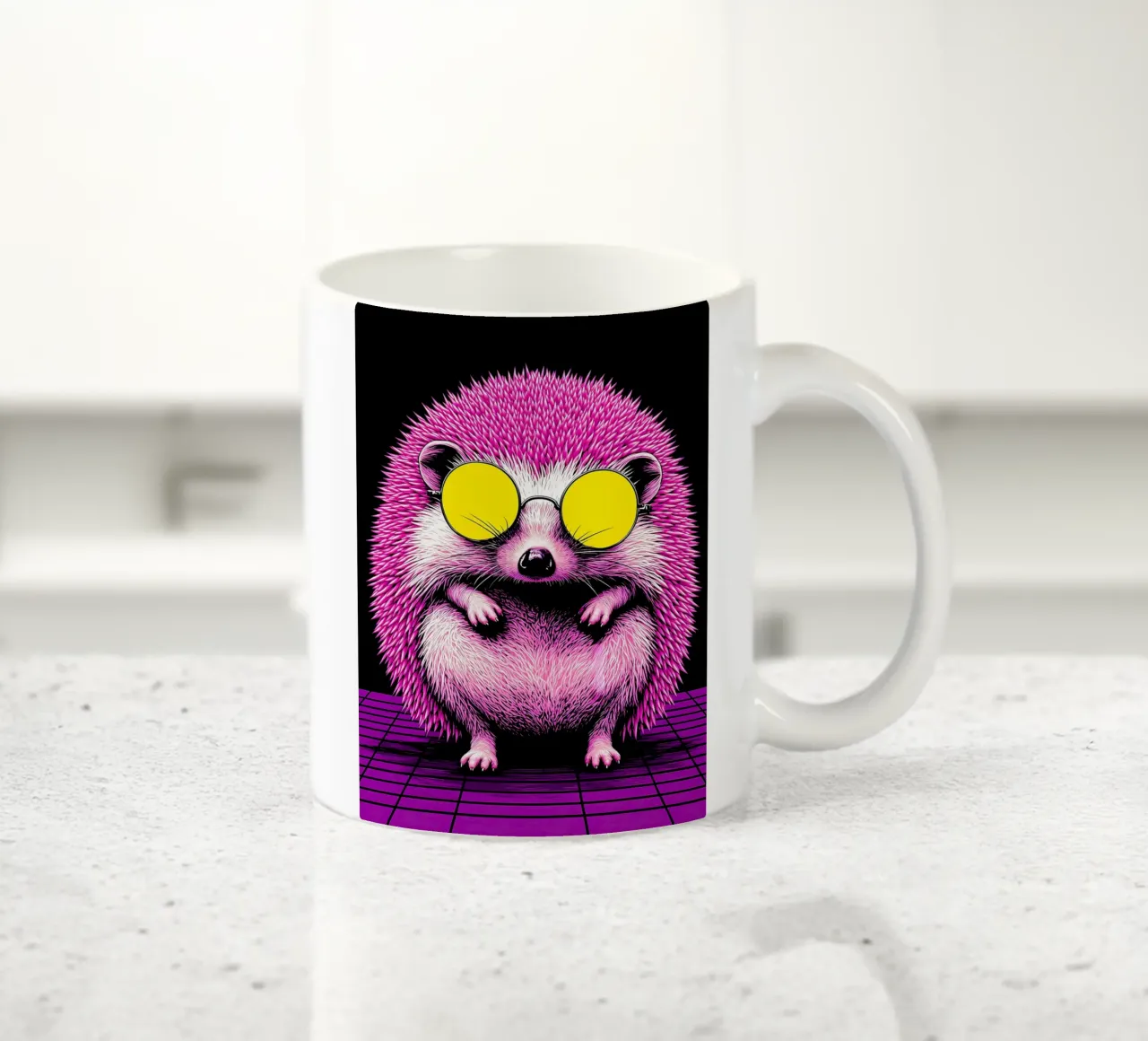 Riccio con gli occhiali - Pop Art tazza in ceramica da ColorCrash Gallery
