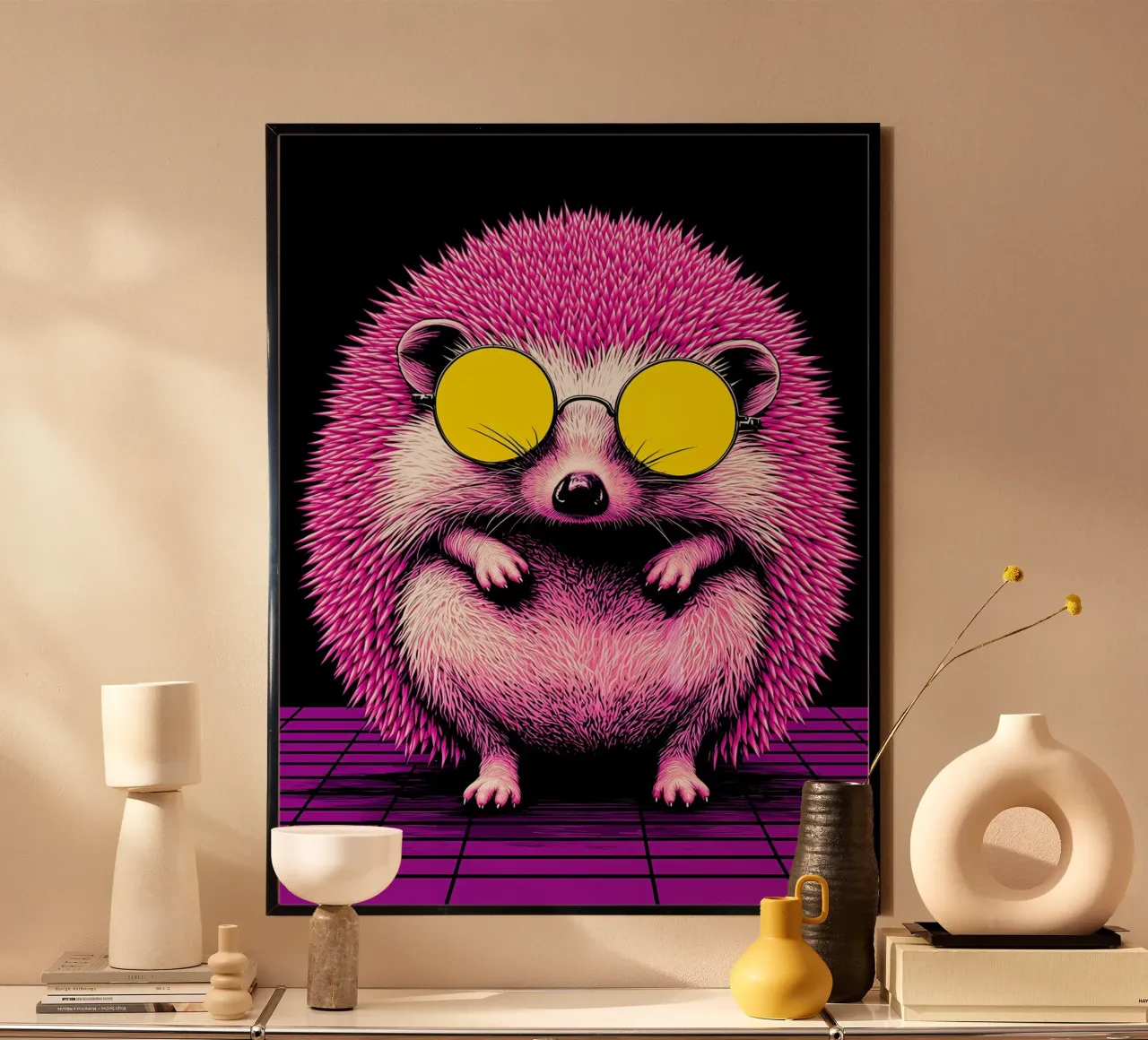 Erizo con gafas - Pop Art hahnemühle de ColorCrash Gallery