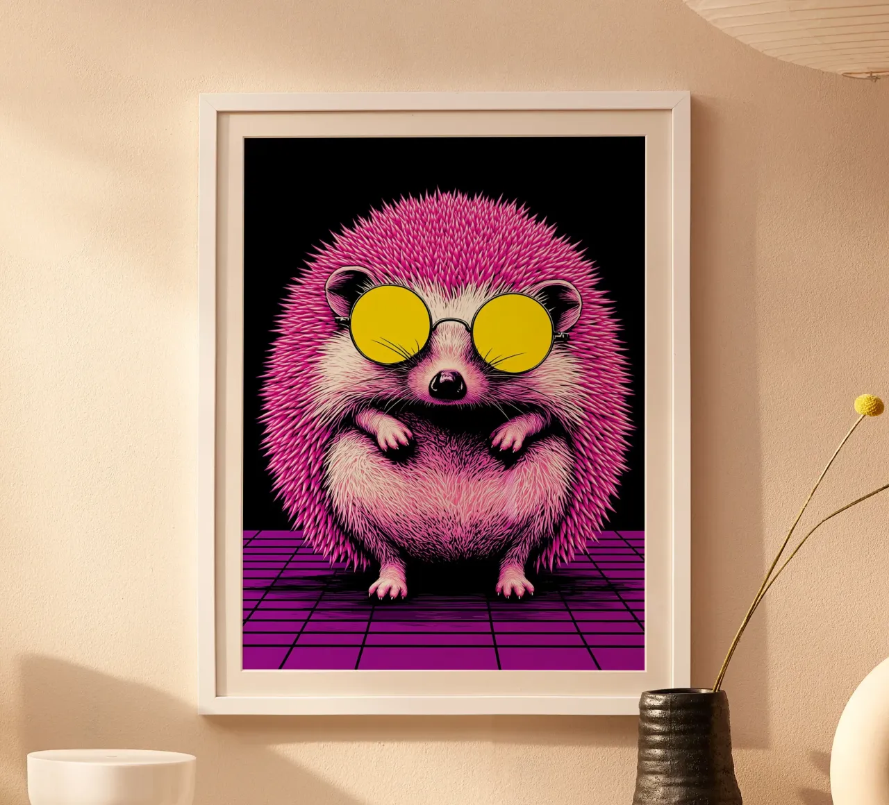 Erizo con gafas - Pop Art hahnemühle de ColorCrash Gallery