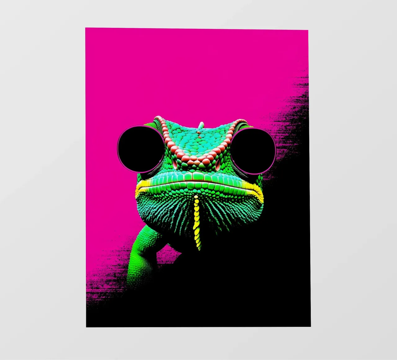 Camaleonte - Pop Art telo in pvc da ColorCrash Gallery