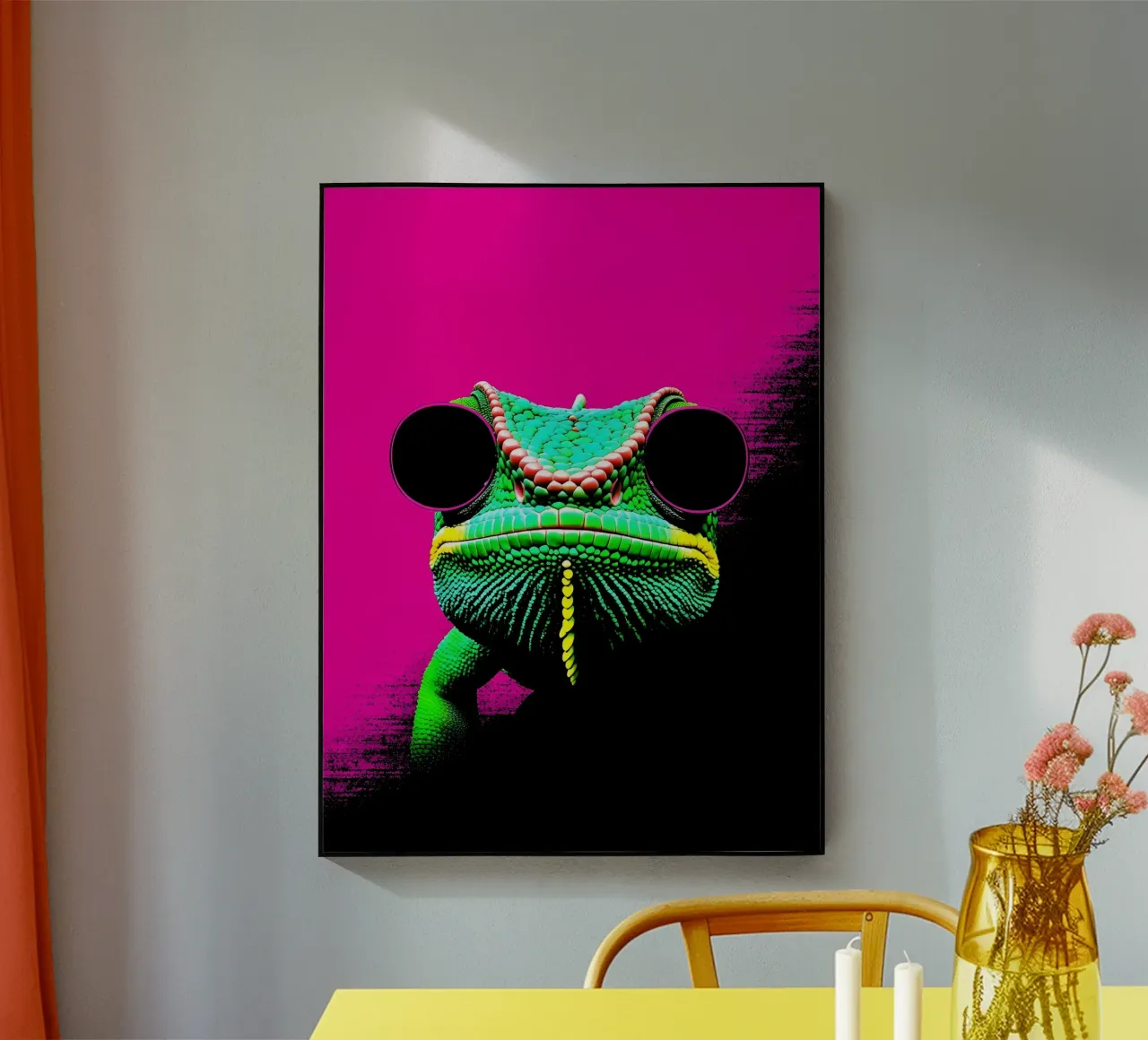 Camaleonte - Pop Art plexiglass da ColorCrash Gallery