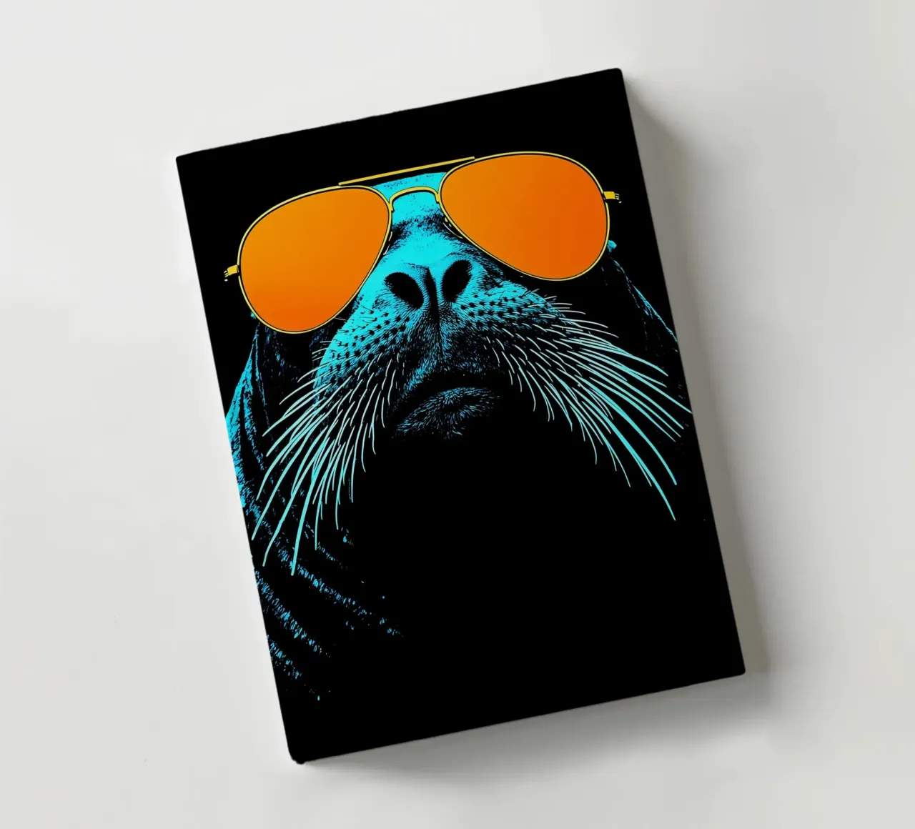 Sigillo con occhiali da sole - Pop Art diario da ColorCrash Gallery