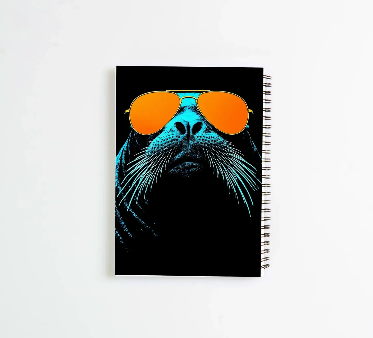 Sigillo con occhiali da sole - Pop Art diario ad anelli da ColorCrash Gallery