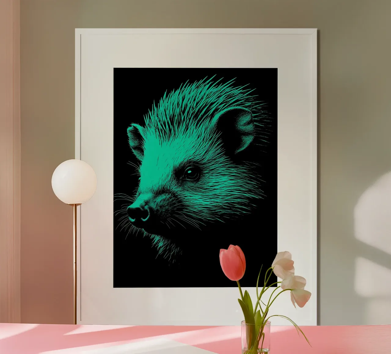Riccio - Pop Art poster con telaio in plastica da ColorCrash Gallery