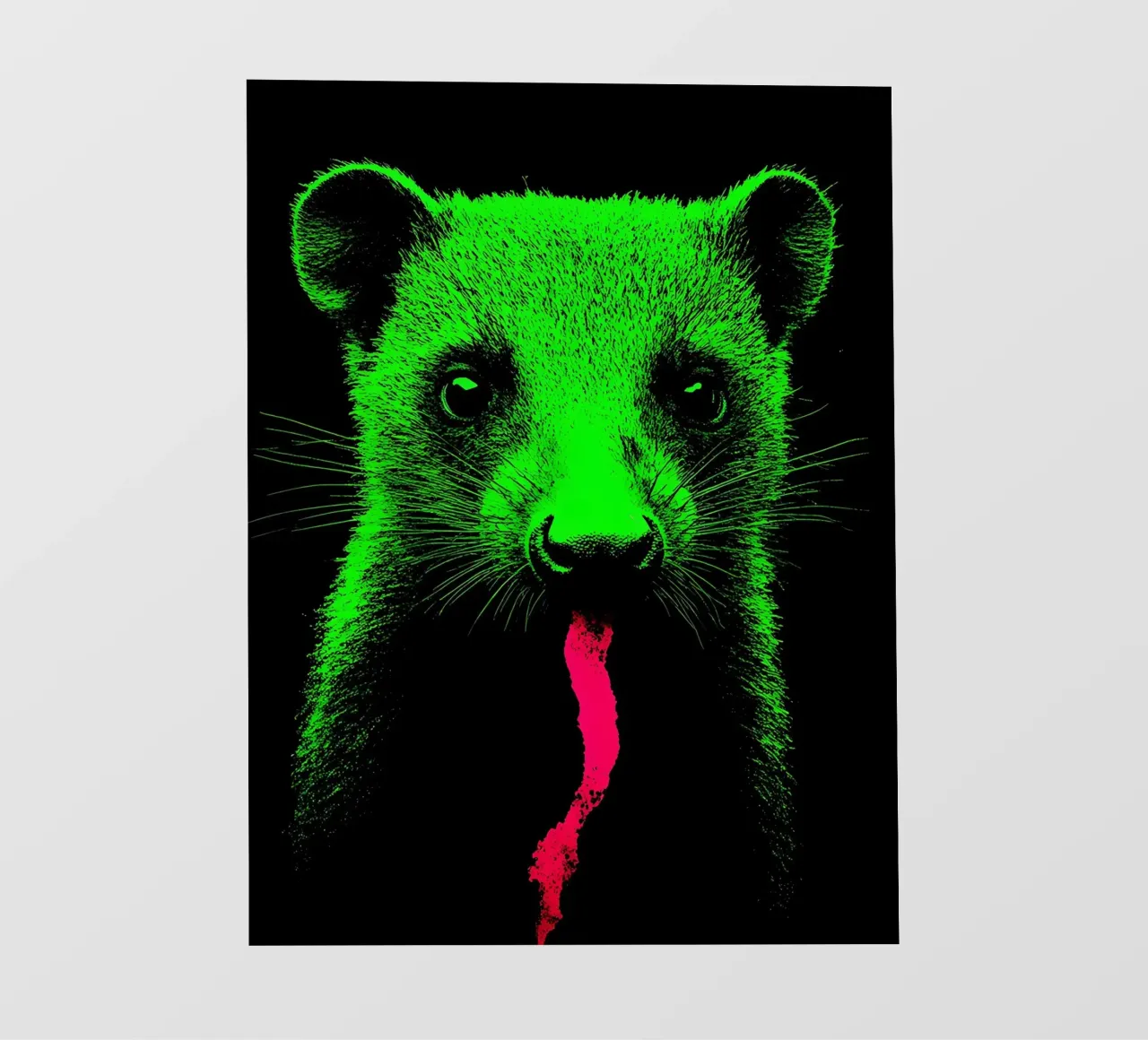 Donnola - Pop Art pellicola backlit da ColorCrash Gallery