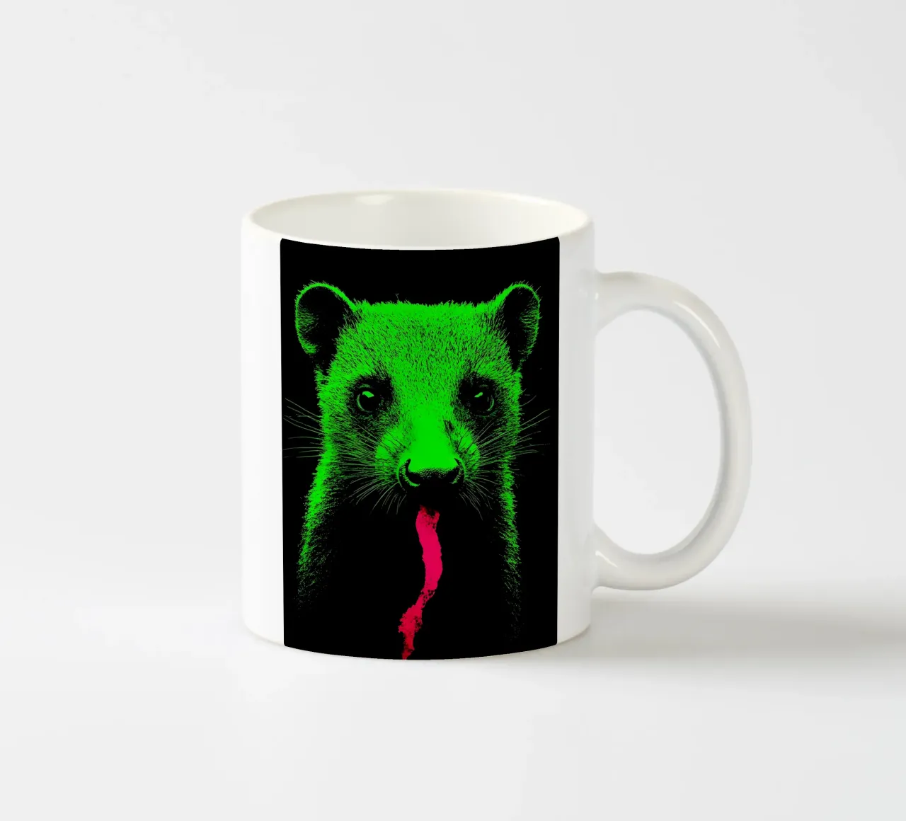 Donnola - Pop Art tazza in ceramica da ColorCrash Gallery