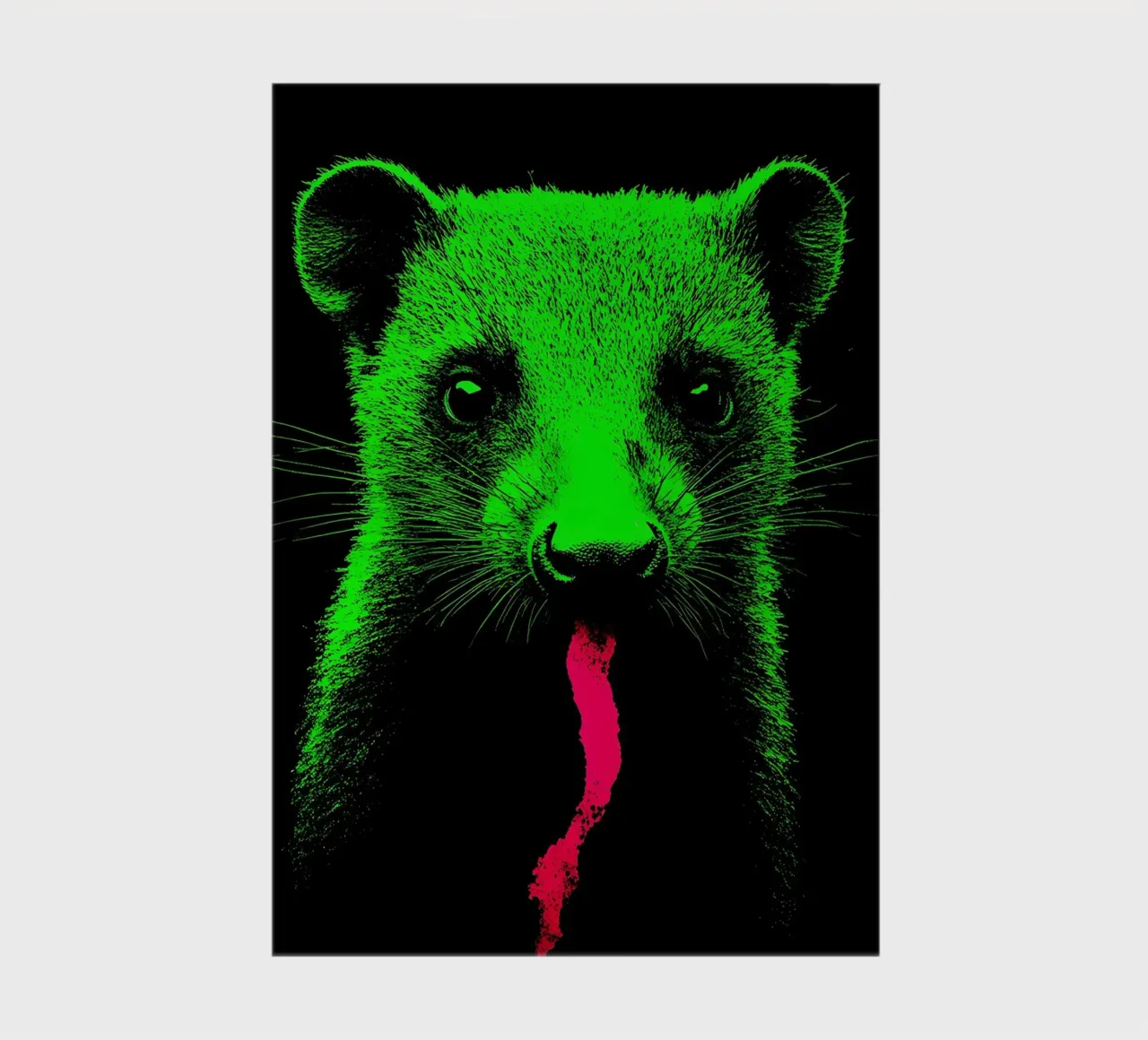 Weasel - Pop Art notebook by ColorCrash Gallery