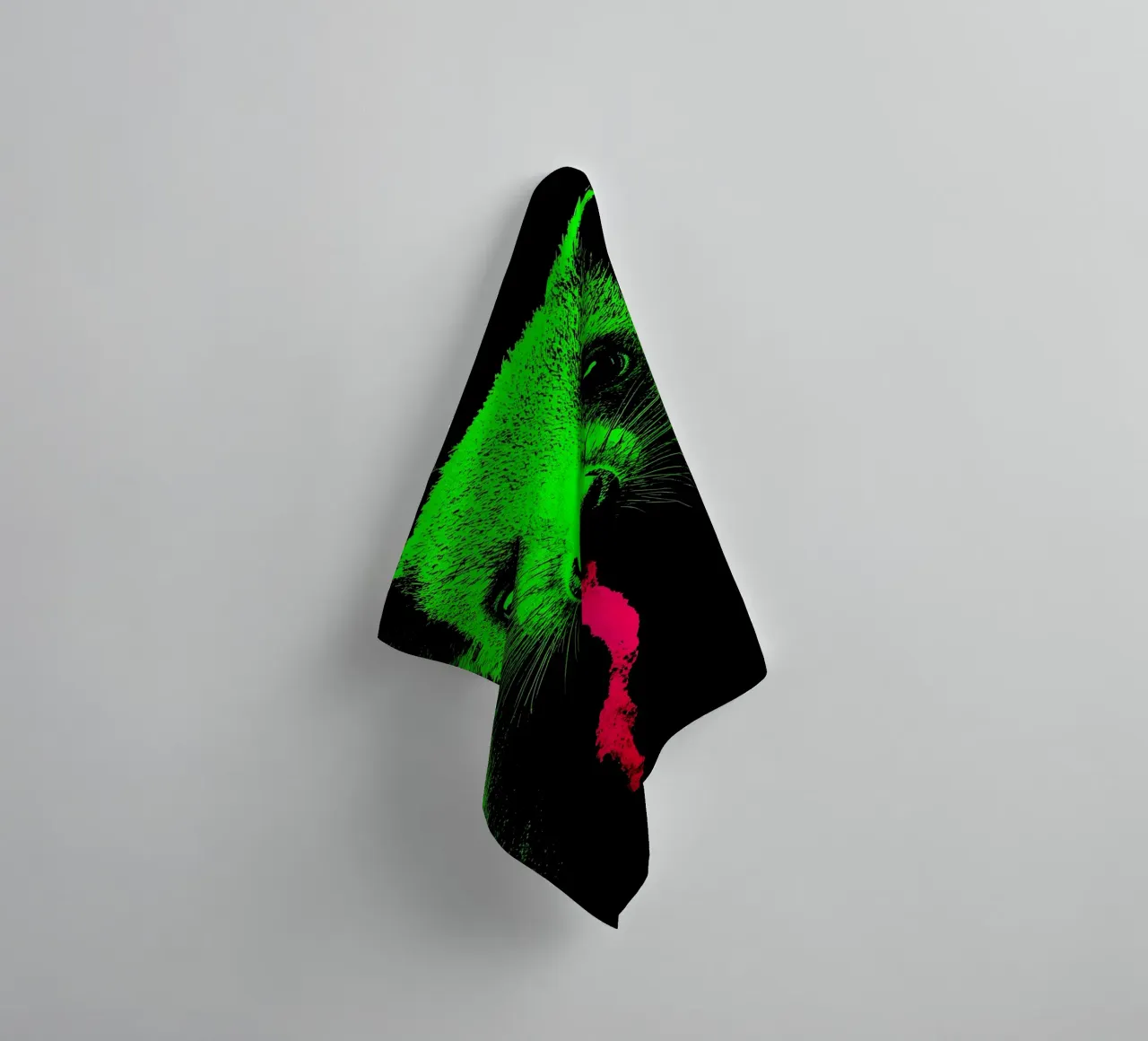 Wezel - Pop-art badhanddoek van ColorCrash Gallery