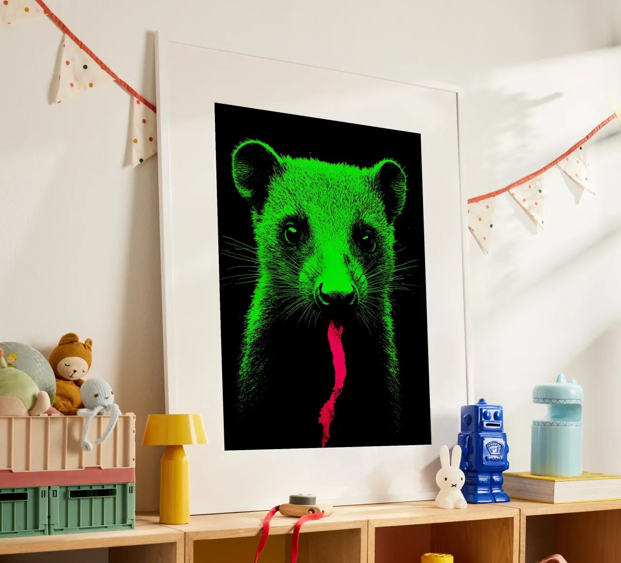 Weasel - Pop Art hahnemühle by ColorCrash Gallery