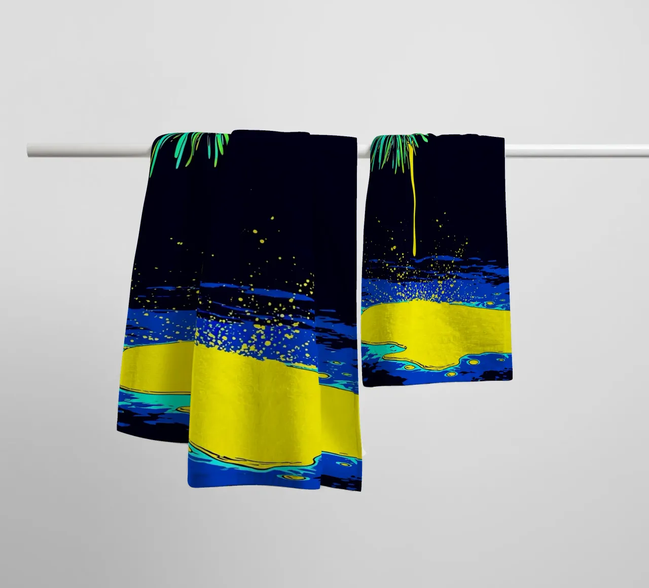 Dripping Branch - Pop Art towel by ColorCrash Gallery