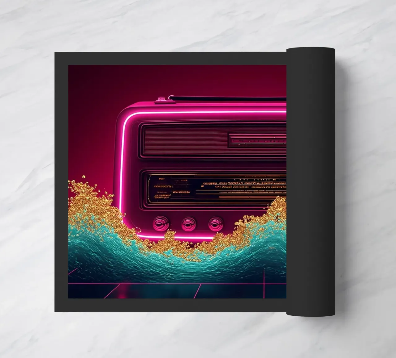 Radio retrò - Pop Art zerbino da ColorCrash Gallery