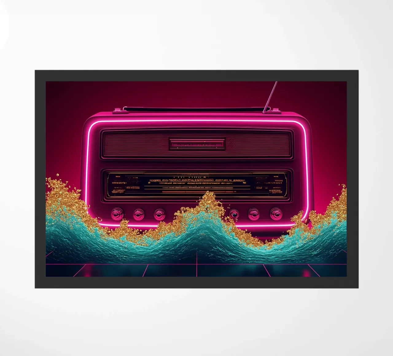 Radio retrò - Pop Art zerbino da ColorCrash Gallery