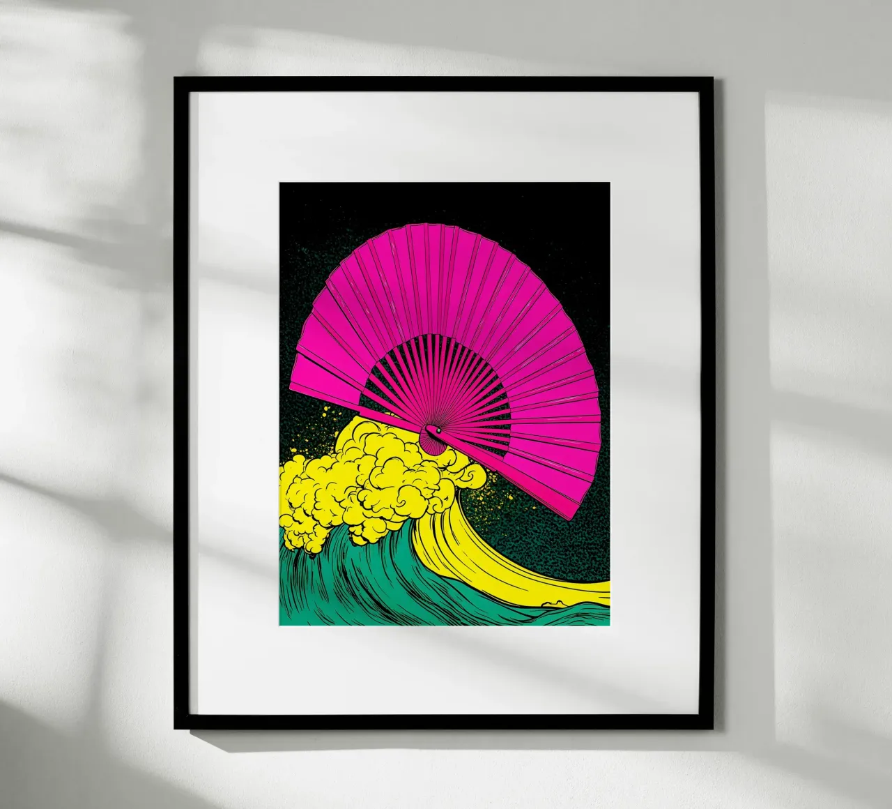 Fan On Wave - Pop Art carta hahnemühle da ColorCrash Gallery