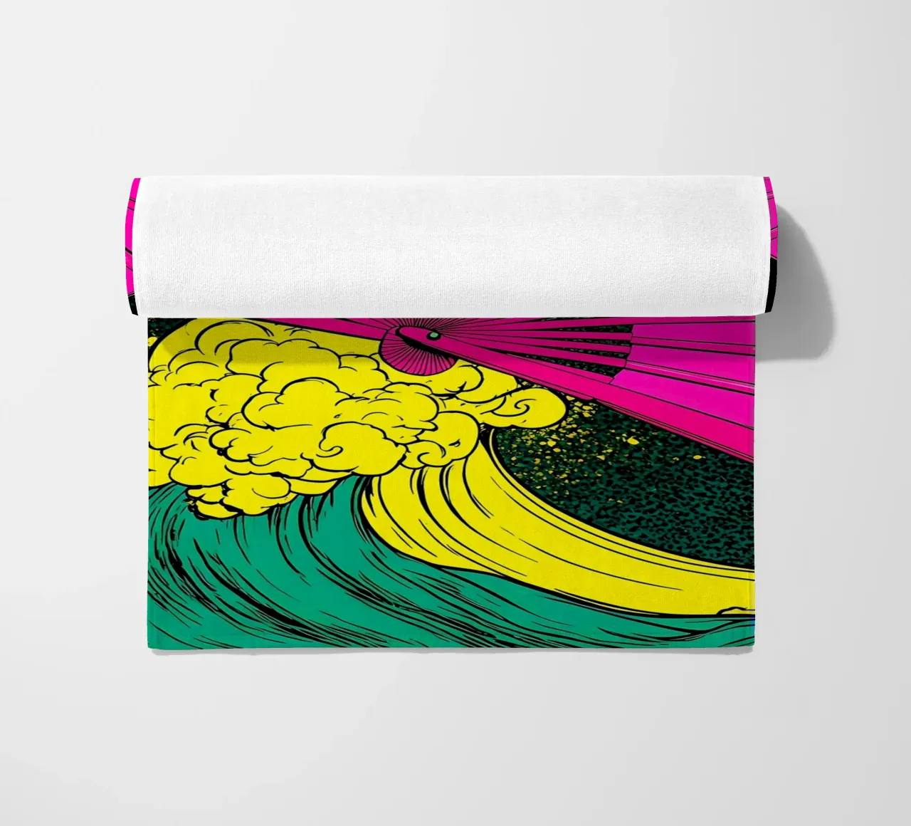 Fan On Wave - Pop Art telo mare da ColorCrash Gallery