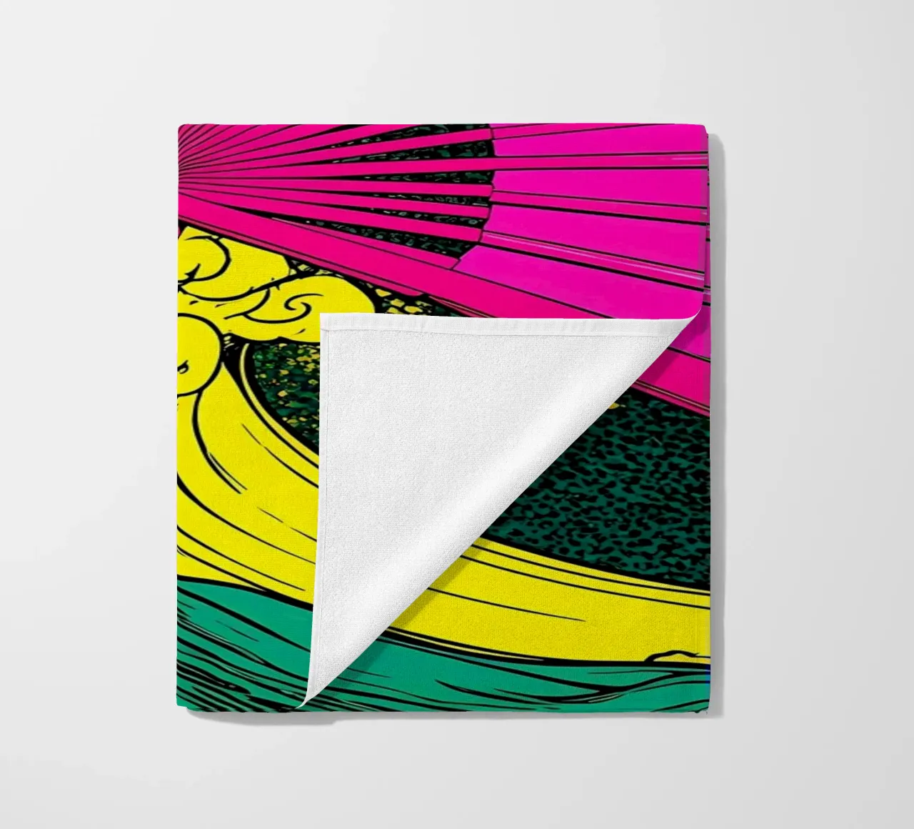 Fan On Wave - Pop Art telo mare da ColorCrash Gallery