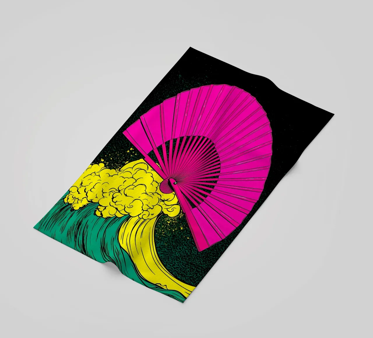 Fan On Wave - Pop Art telo mare da ColorCrash Gallery