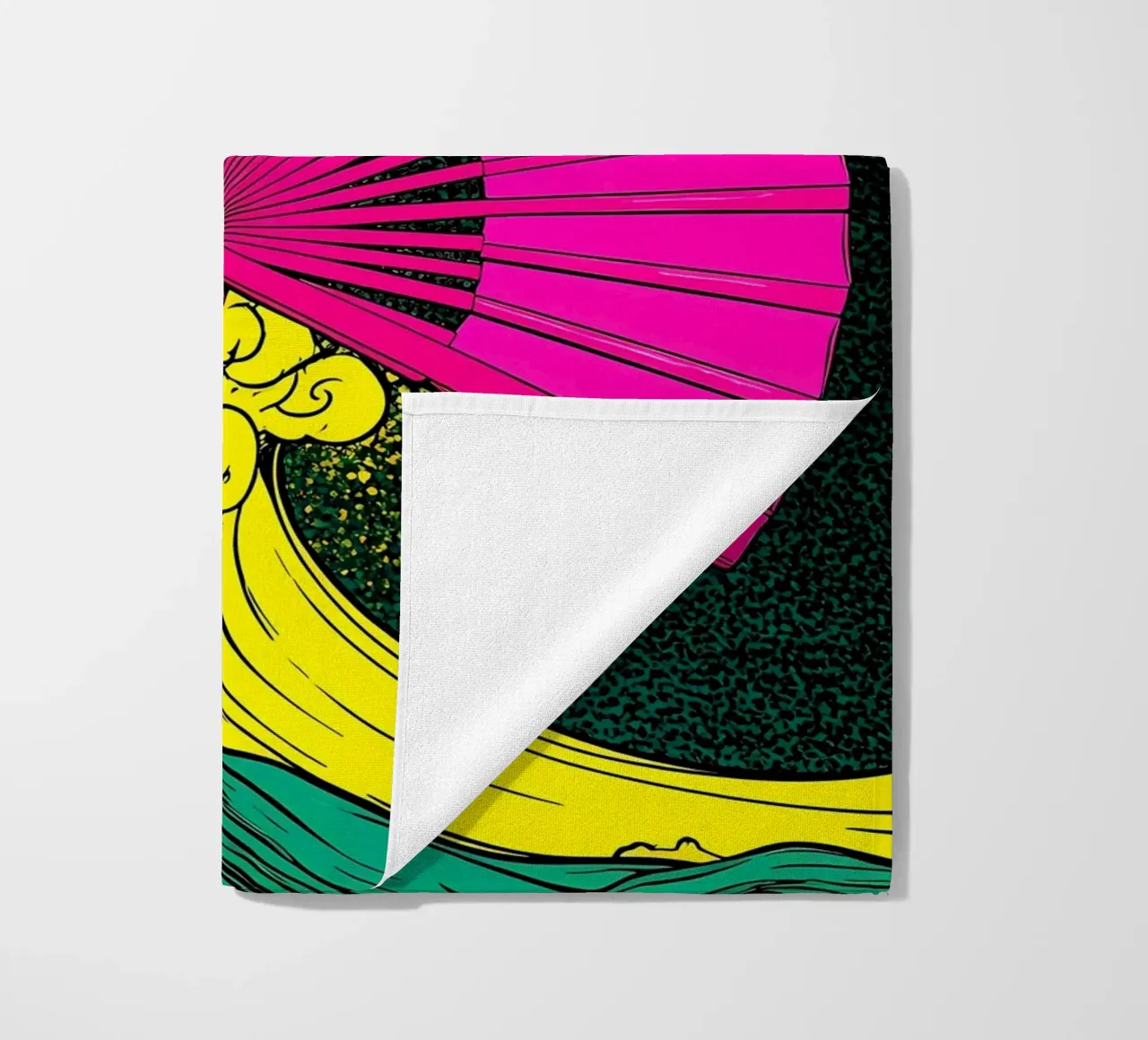 Fan On Wave - Pop Art telo mare da ColorCrash Gallery