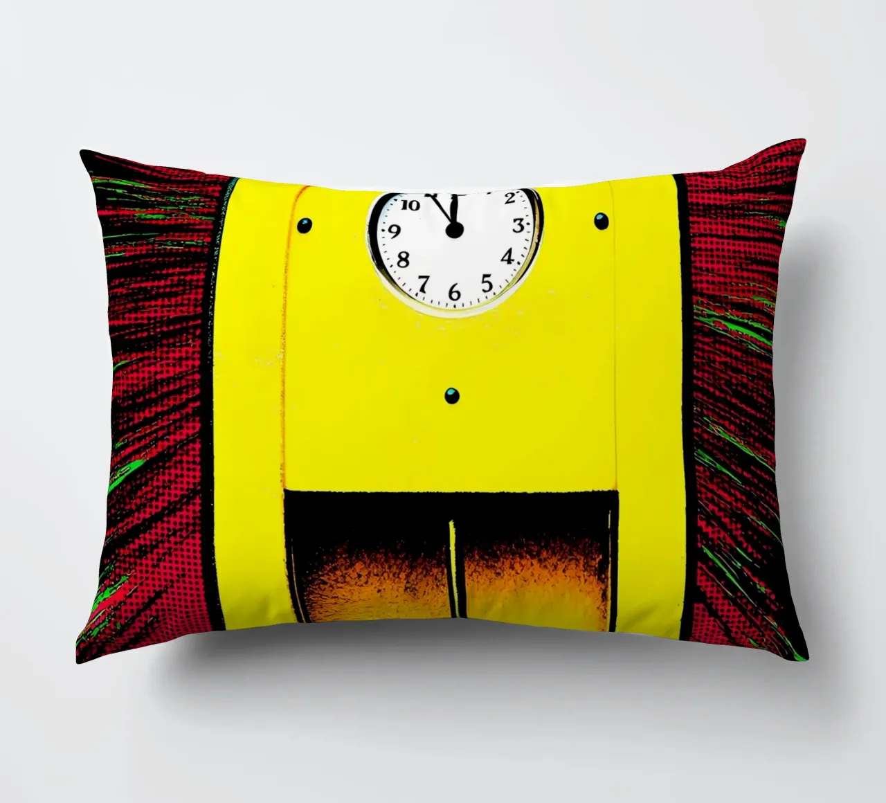 Orologio a pendolo - Pop Art cuscino da ColorCrash Gallery