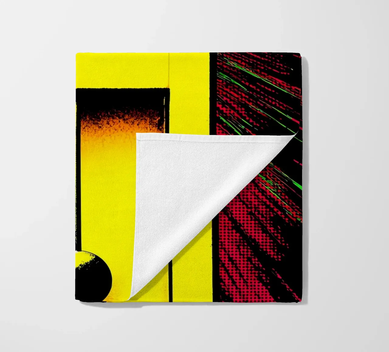 Orologio a pendolo - Pop Art telo mare da ColorCrash Gallery