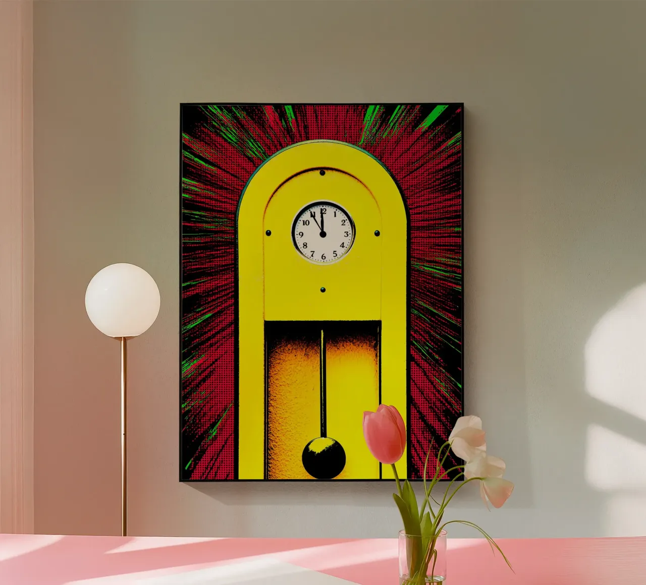 Péndulo de reloj - Pop Art metacrilato de ColorCrash Gallery