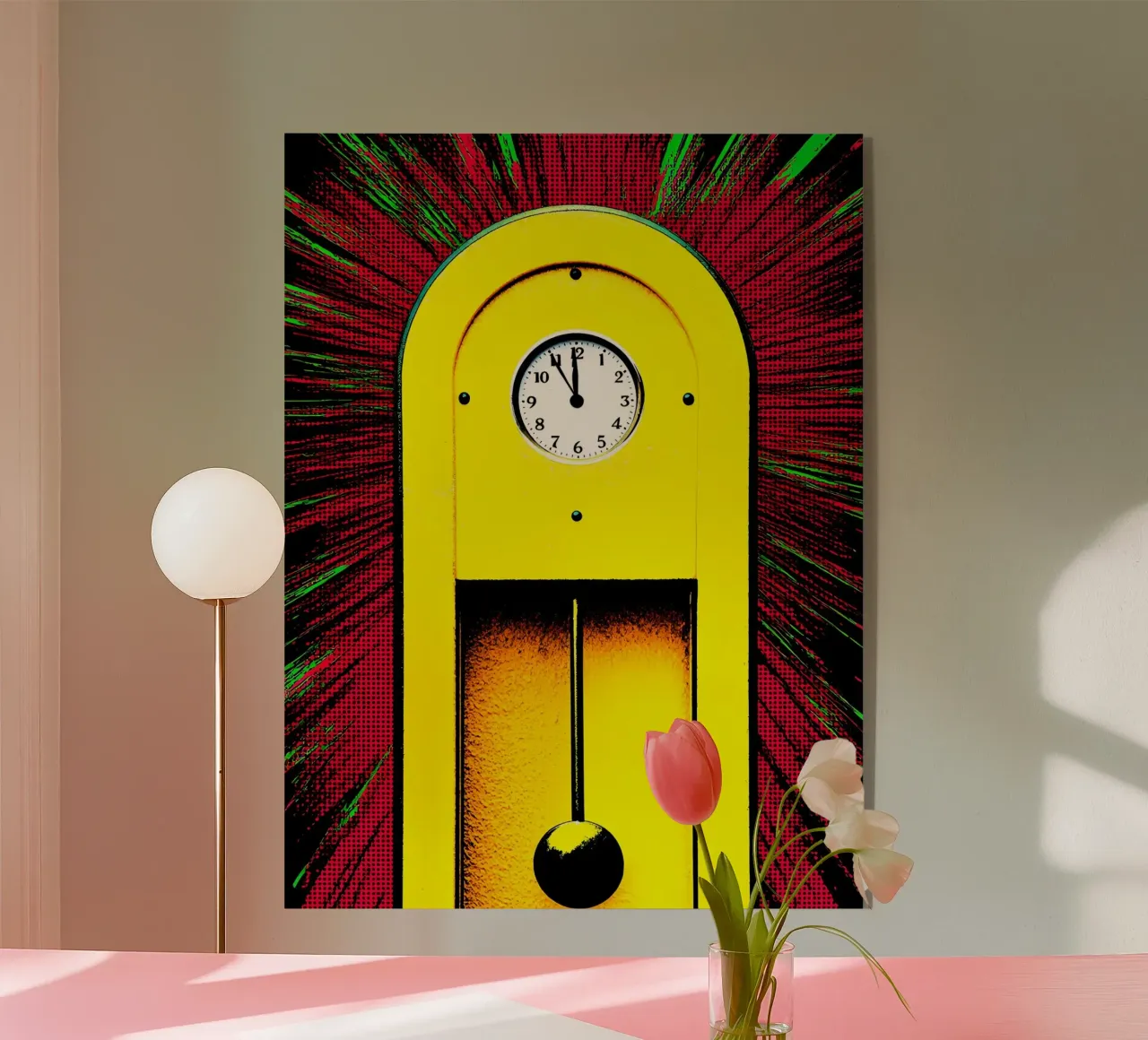 Péndulo de reloj - Pop Art metacrilato de ColorCrash Gallery