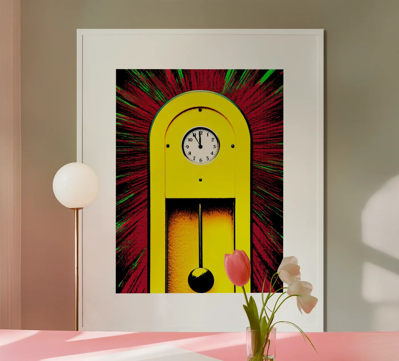 Clock Pendulum - Pop Art poster by ColorCrash Gallery