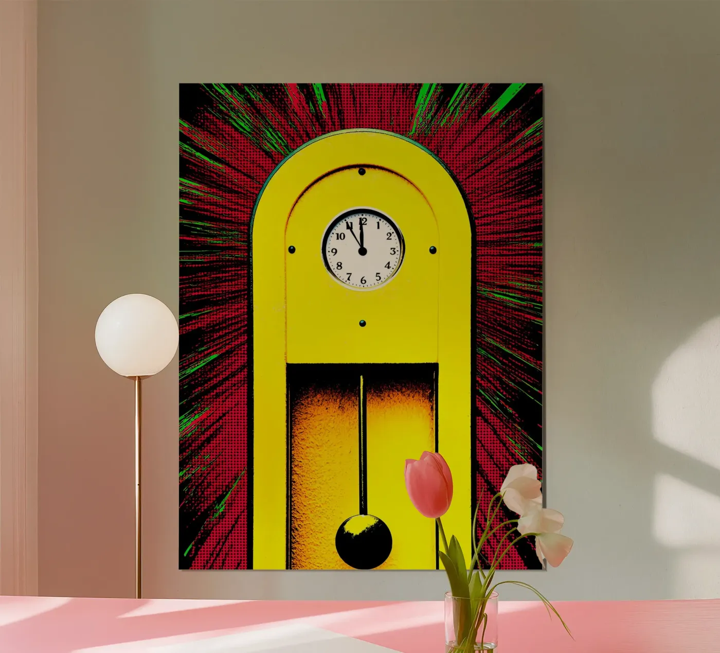 Clock Pendulum - Pop Art poster by ColorCrash Gallery