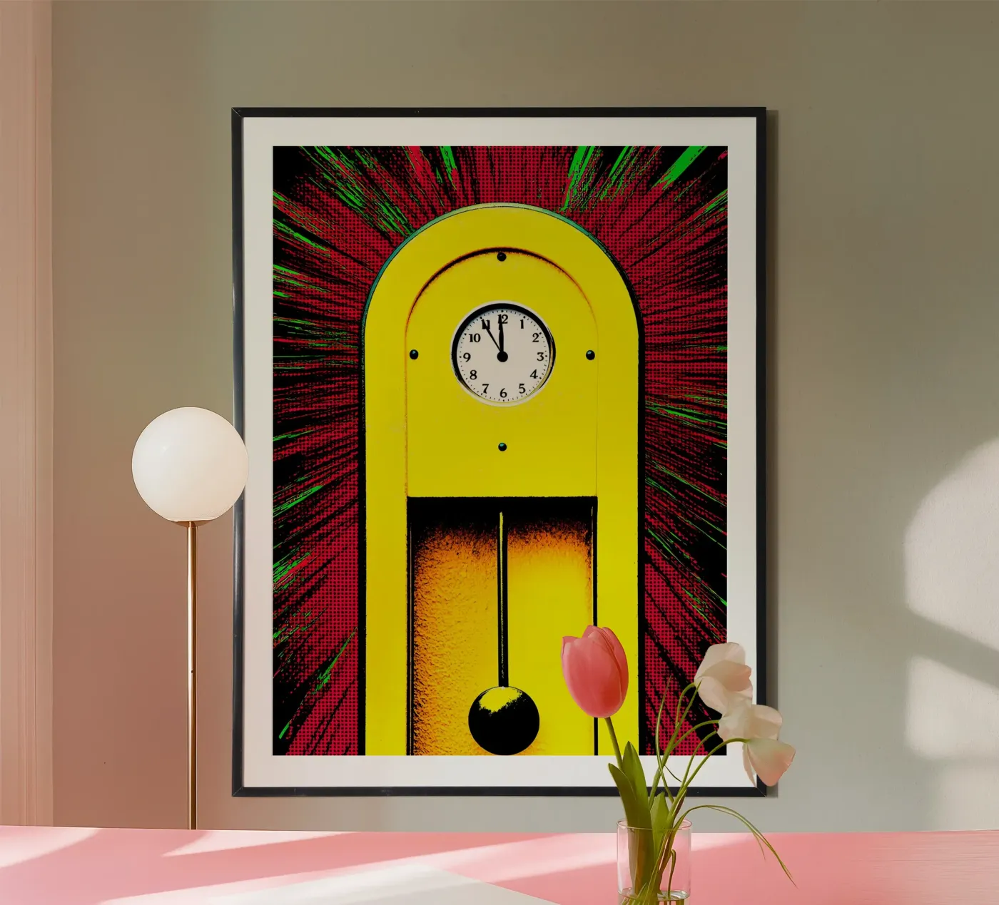 Clock Pendulum - Pop Art poster by ColorCrash Gallery
