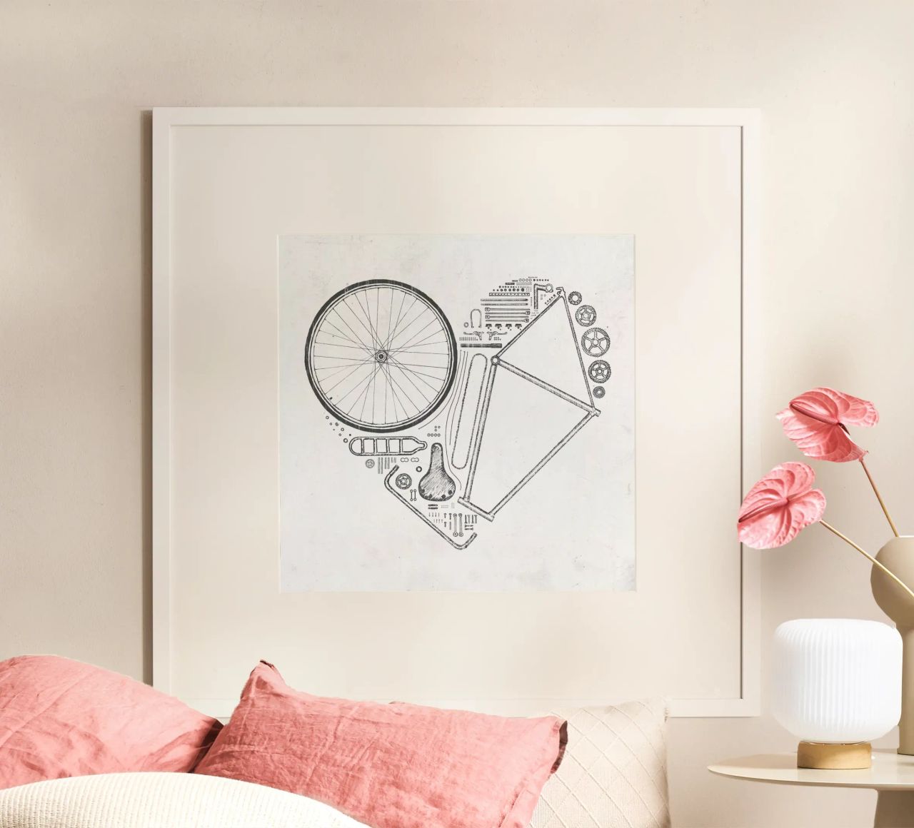Love bike poster by Florent Bodart