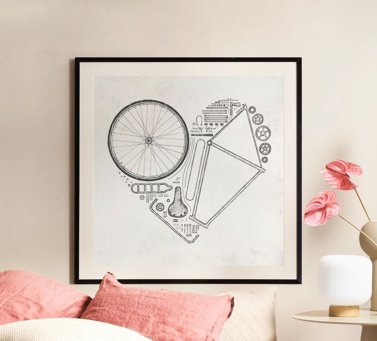 Love bike poster by Florent Bodart