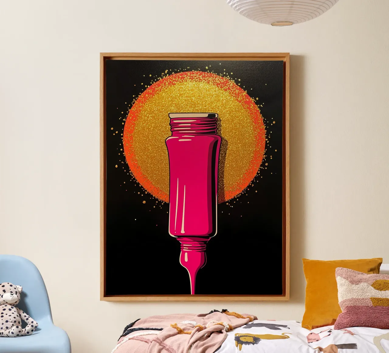 Tubo di vernice - Pop Art tela con Cornice a cassetta da ColorCrash Gallery