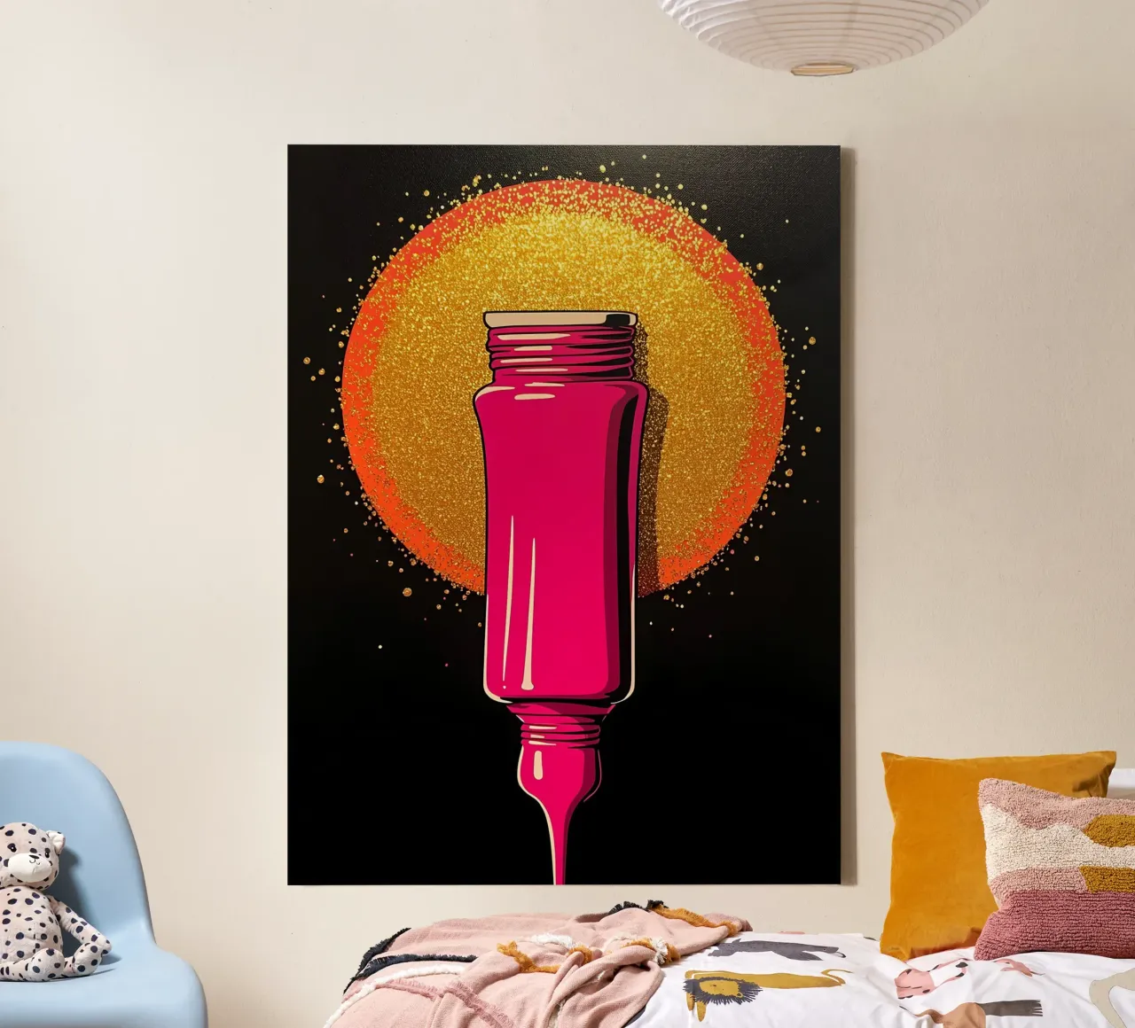 Tubo di vernice - Pop Art tela con Cornice a cassetta da ColorCrash Gallery