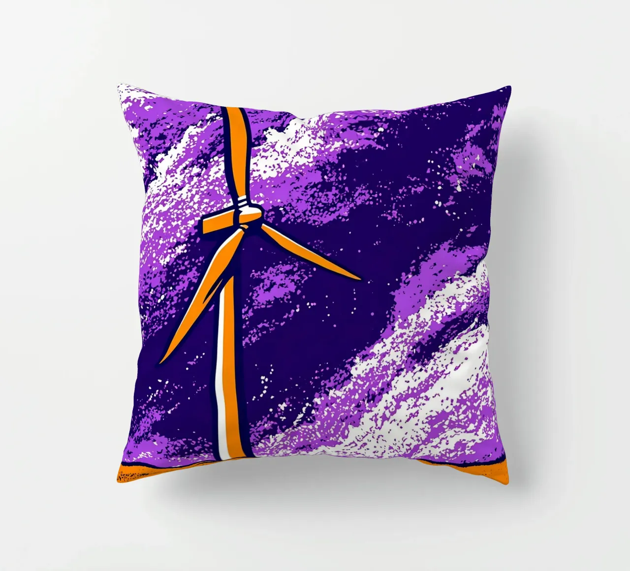 Turbina eolica - Pop Art cuscino da ColorCrash Gallery
